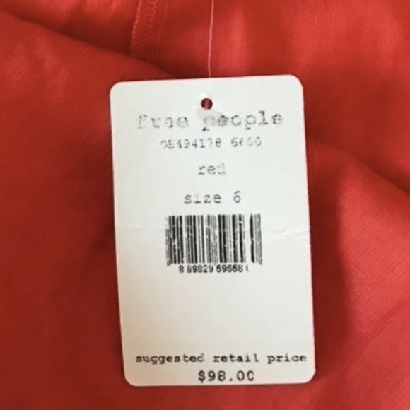 Free People Orange Wrap Skirt - Picture 3 of 3